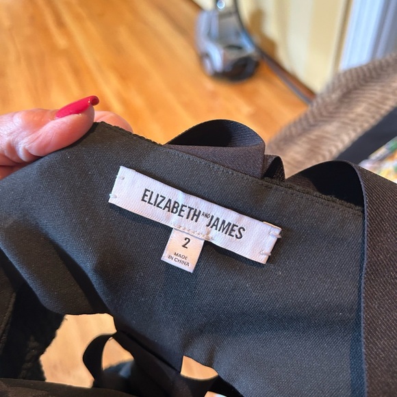 SIZE 2 LITTLE BLACK DRESS - ELIZABETH AND JAMES - EUC - Picture 4 of 4
